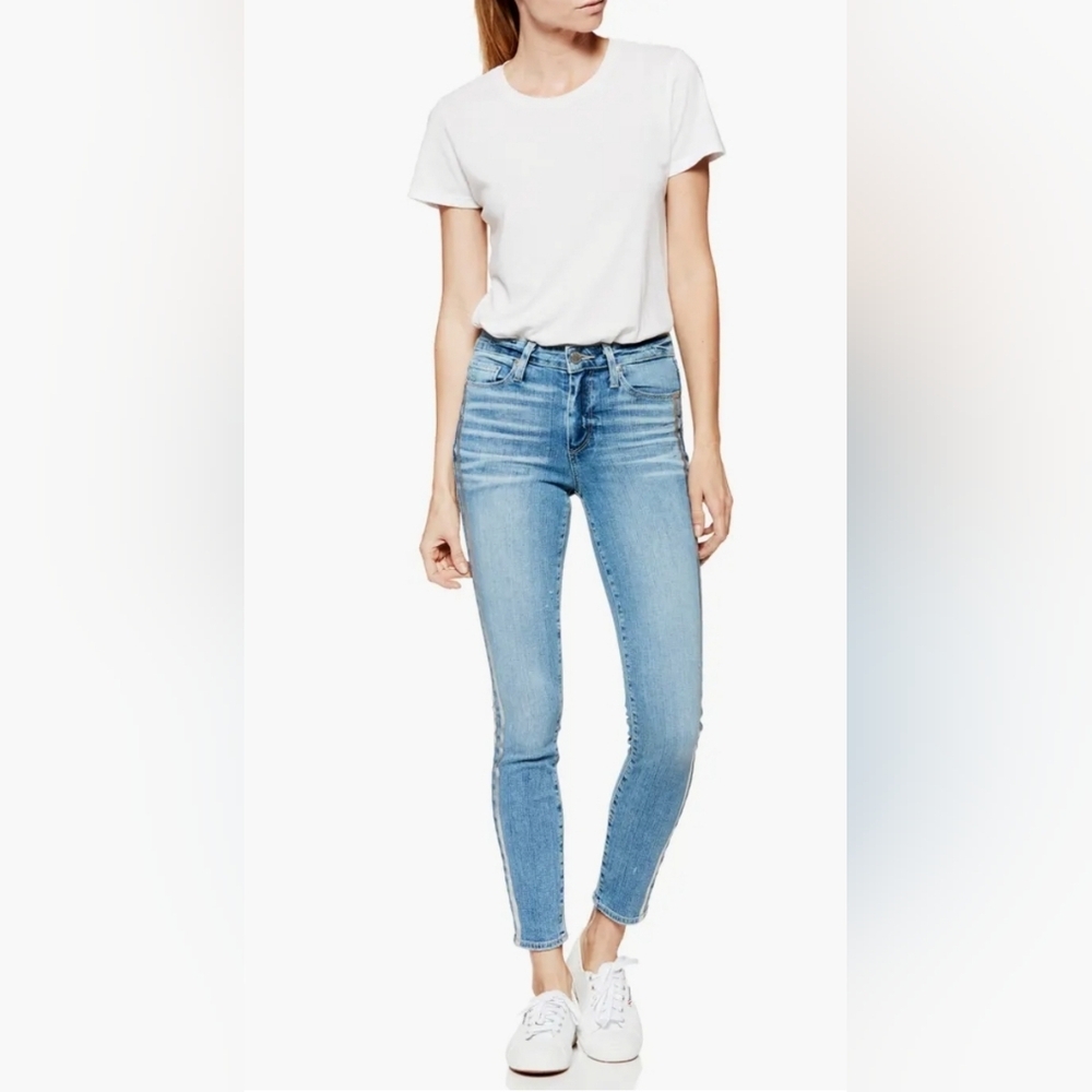 ❤ PAIGE TRANSCEND VINTAGE HIGH RISE HOXTON ANKLE SKINNY JEANS, 2 (26) - Picture 4 of 10